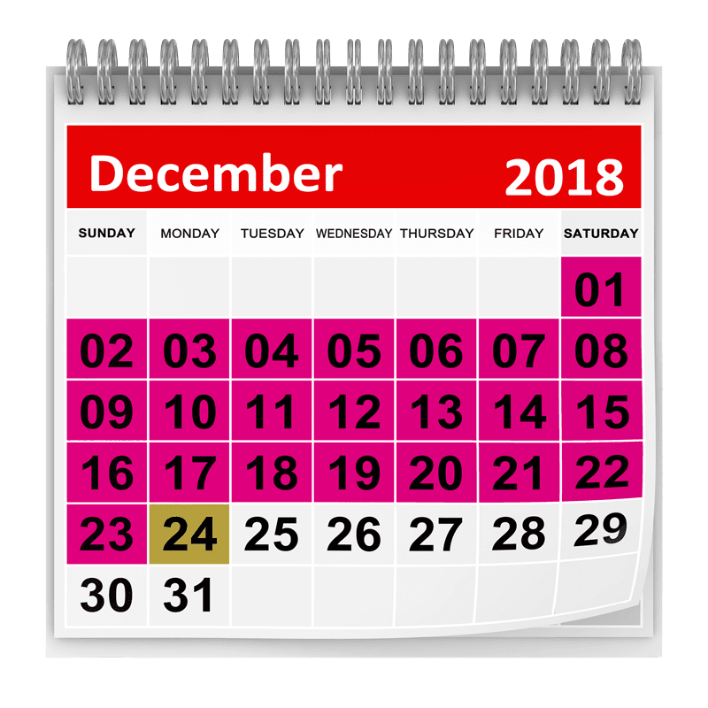 December dates