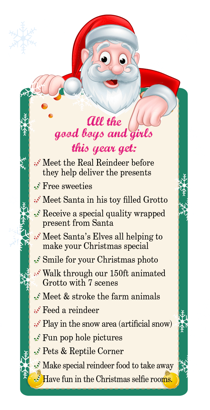 Christmas Grotto - Come and Visit Santa and his Real Reindeer